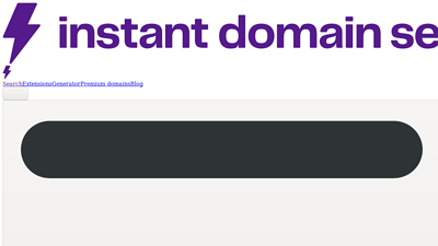 Instant Domain Search